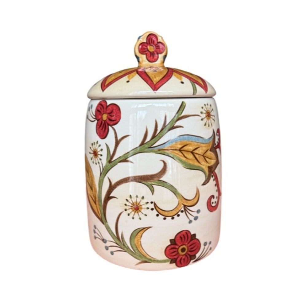 Pier 1 Imports CARYNTHUM Cookie Jar / Large Canister 10.5" Tall
